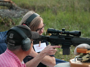 Heidi shooting AR-15