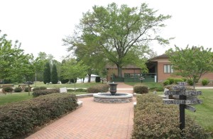 Lodge as seen from courtyard